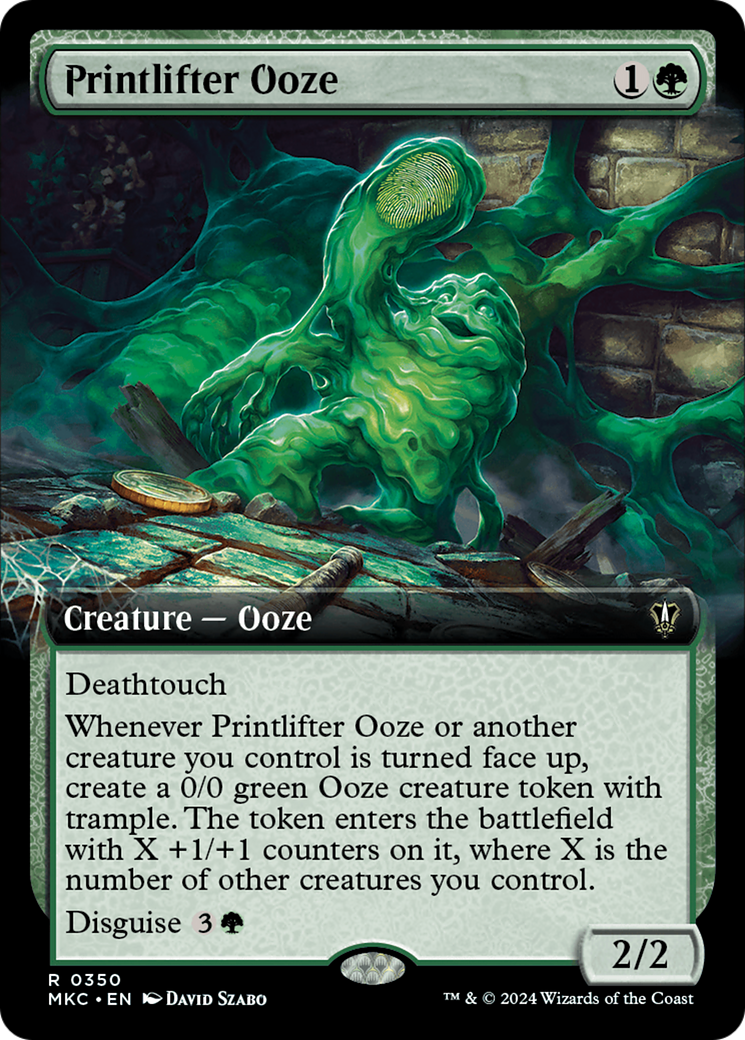 Printlifter Ooze (Extended Art) [Murders at Karlov Manor Commander] | Jomio and Rueliete's Cards and Comics