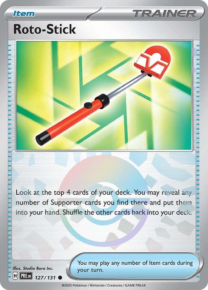 Roto-Stick (127/131) (Poke Ball Pattern) [Scarlet & Violet: Prismatic Evolutions] | Jomio and Rueliete's Cards and Comics