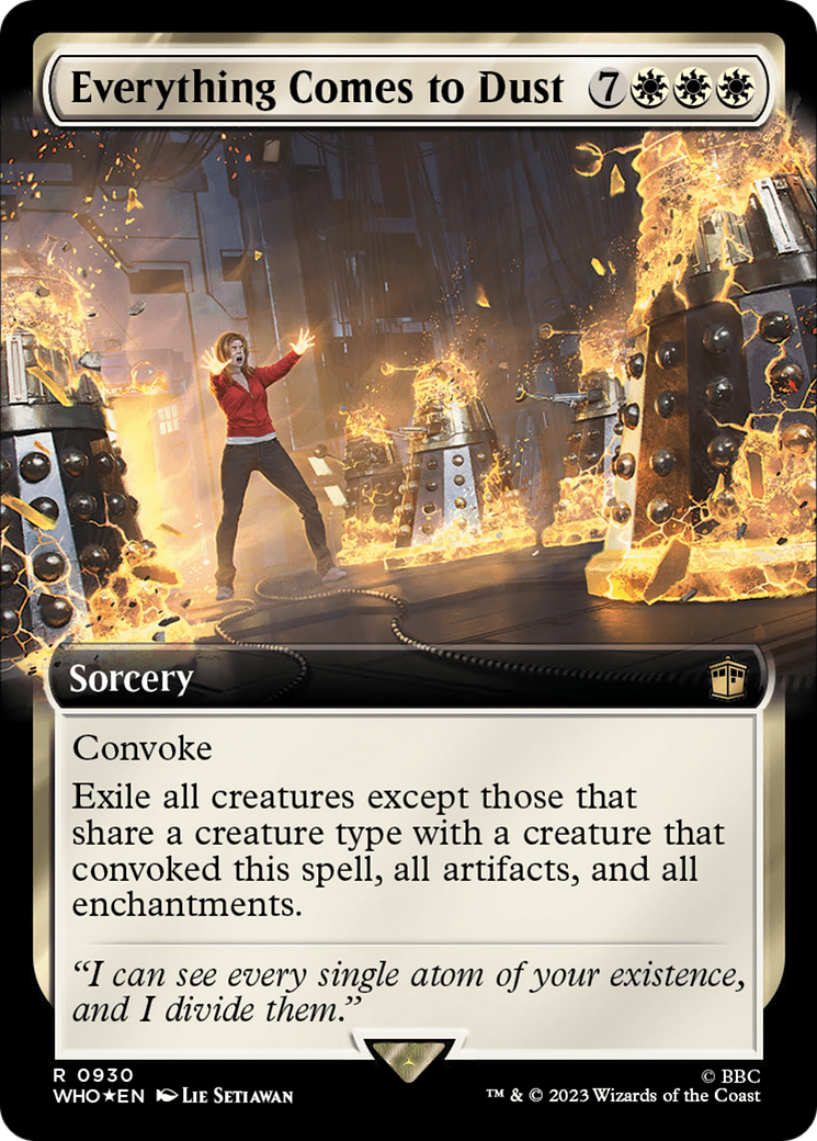Everything Comes to Dust (Extended Art) (Surge Foil) [Doctor Who] | Jomio and Rueliete's Cards and Comics