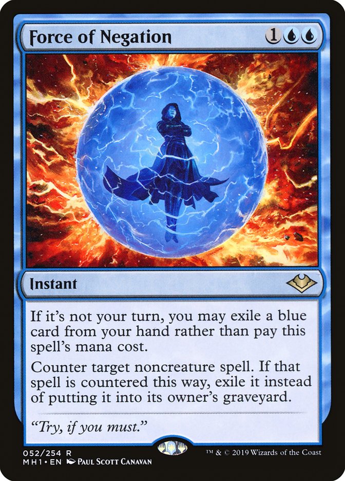 Force of Negation [Modern Horizons] | Jomio and Rueliete's Cards and Comics