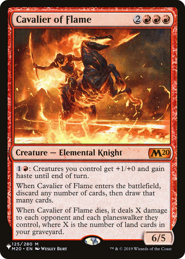 Cavalier of Flame [The List] | Jomio and Rueliete's Cards and Comics