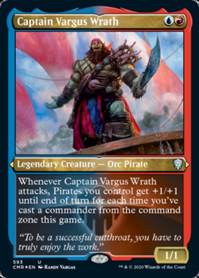 Captain Vargus Wrath (Etched) [Commander Legends] | Jomio and Rueliete's Cards and Comics
