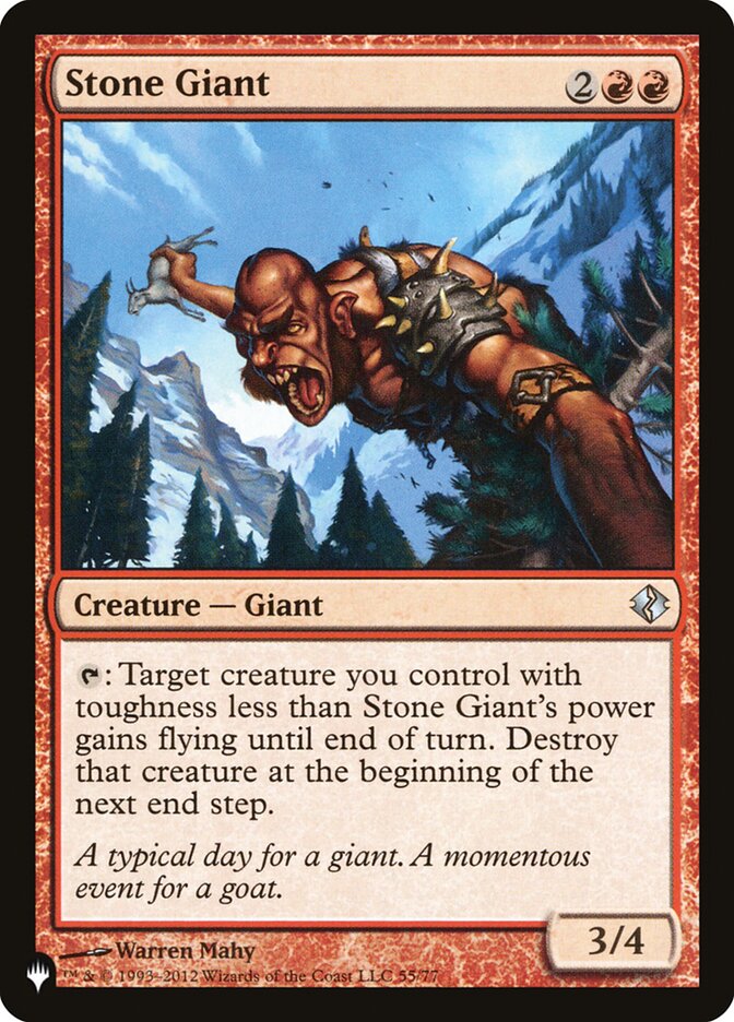 Stone Giant [The List] | Jomio and Rueliete's Cards and Comics