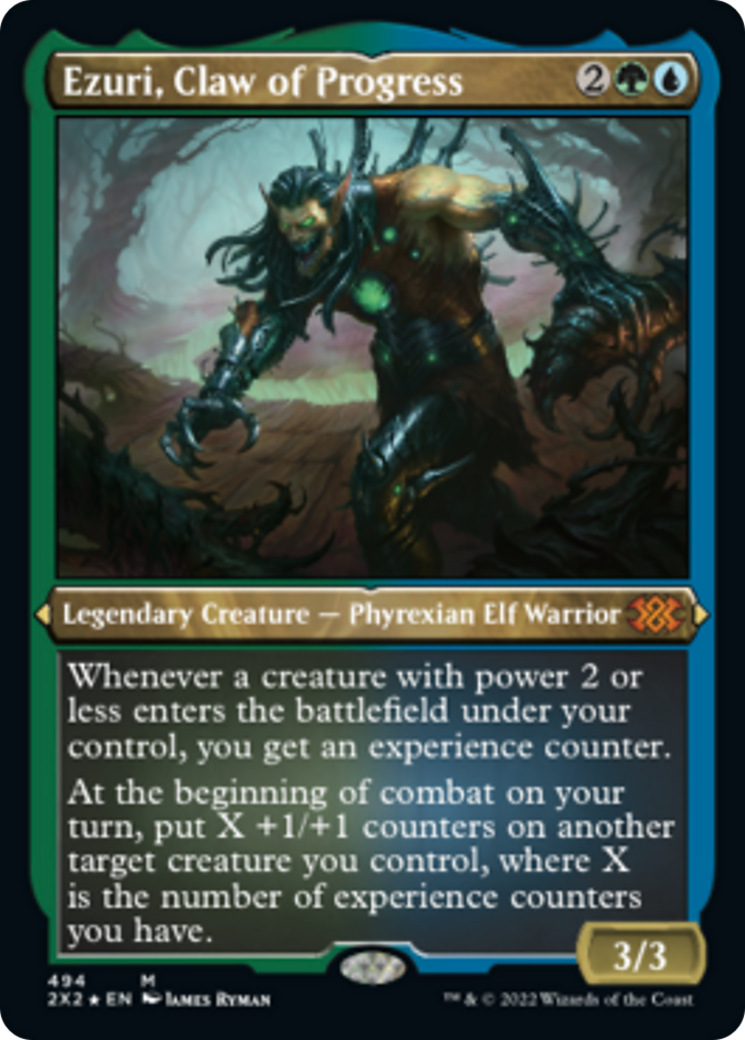 Ezuri, Claw of Progress (Foil Etched) [Double Masters 2022] | Jomio and Rueliete's Cards and Comics