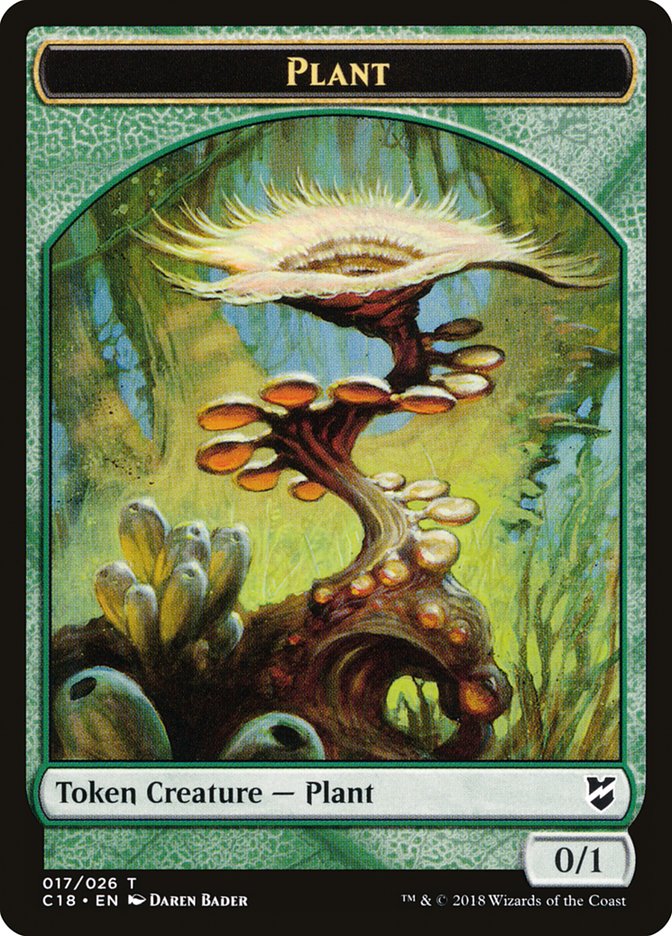 Plant Token [Commander 2018 Tokens] | Jomio and Rueliete's Cards and Comics