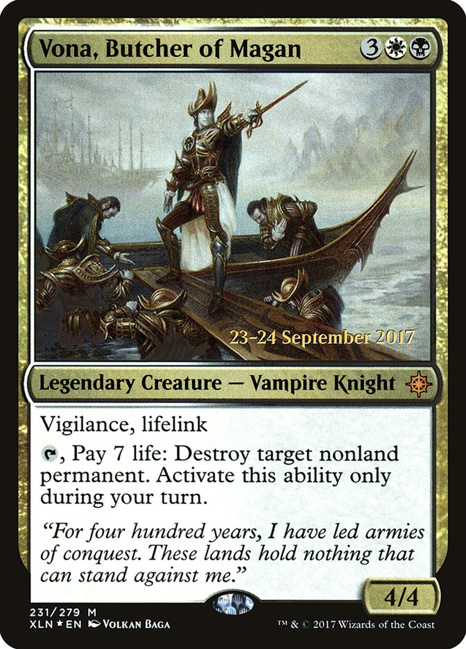 Vona, Butcher of Magan [Ixalan Prerelease Promos] | Jomio and Rueliete's Cards and Comics