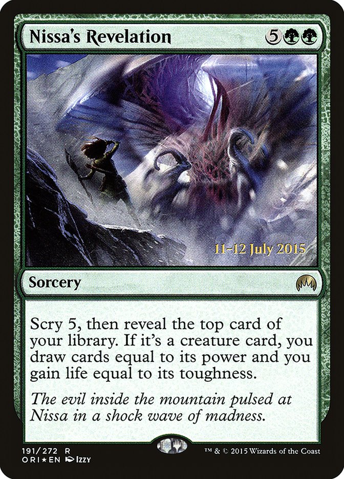 Nissa's Revelation [Magic Origins Prerelease Promos] | Jomio and Rueliete's Cards and Comics