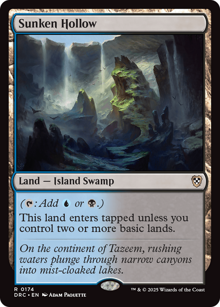 Sunken Hollow [Aetherdrift Commander] | Jomio and Rueliete's Cards and Comics