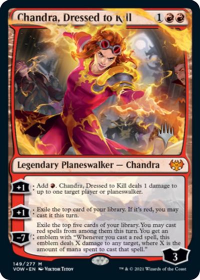 Chandra, Dressed to Kill (Promo Pack) [Innistrad: Crimson Vow Promos] | Jomio and Rueliete's Cards and Comics