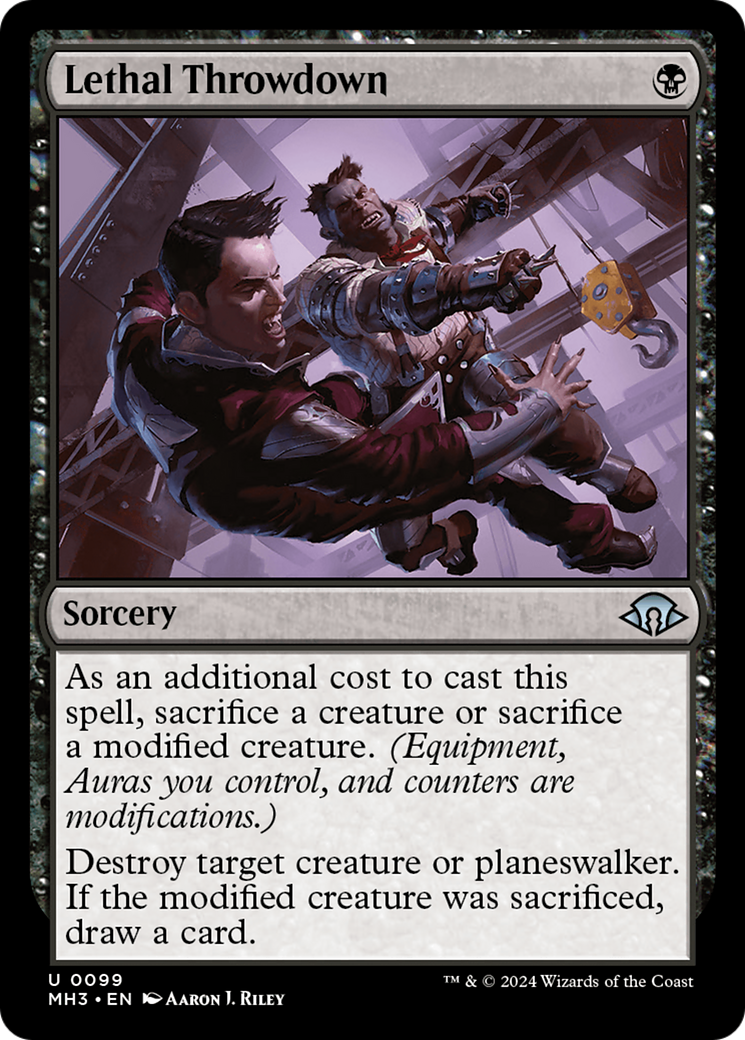 Lethal Throwdown [Modern Horizons 3] | Jomio and Rueliete's Cards and Comics