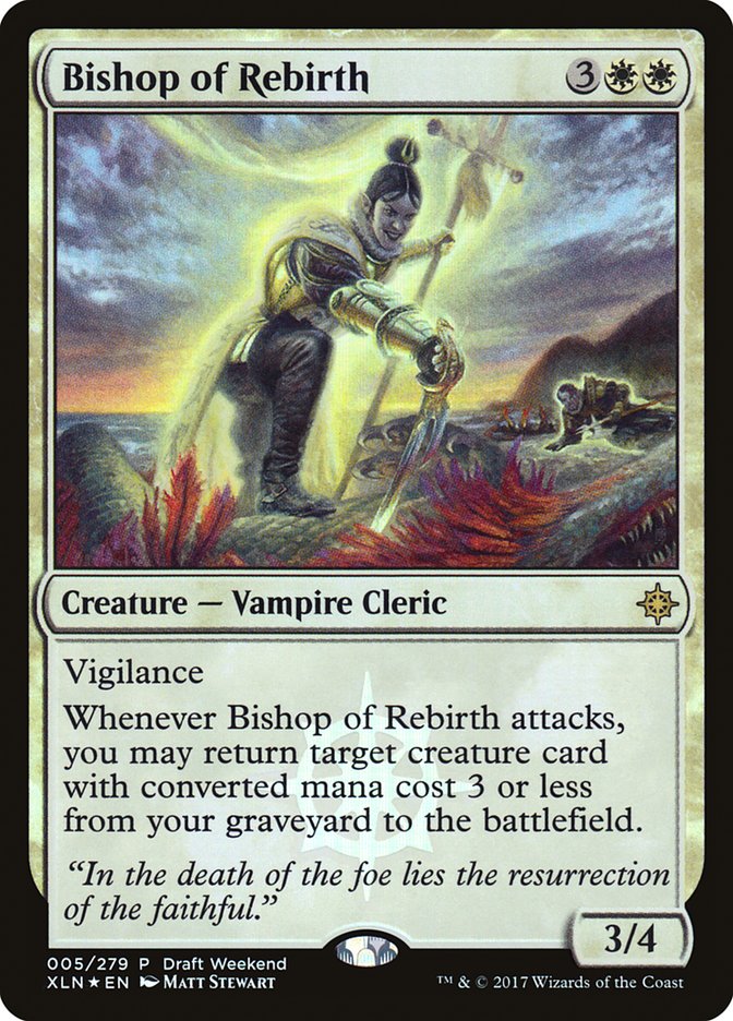 Bishop of Rebirth (Draft Weekend) [Ixalan Promos] | Jomio and Rueliete's Cards and Comics
