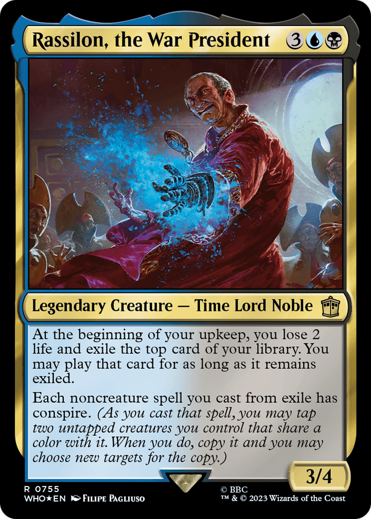 Rassilon, the War President (Surge Foil) [Doctor Who] | Jomio and Rueliete's Cards and Comics