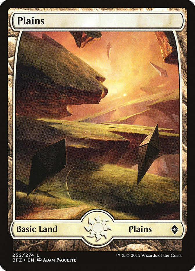 Plains (252) (Full Art) [Battle for Zendikar] | Jomio and Rueliete's Cards and Comics