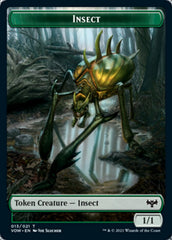 Insect // Spirit Cleric Double-Sided Token [Innistrad: Crimson Vow Tokens] | Jomio and Rueliete's Cards and Comics