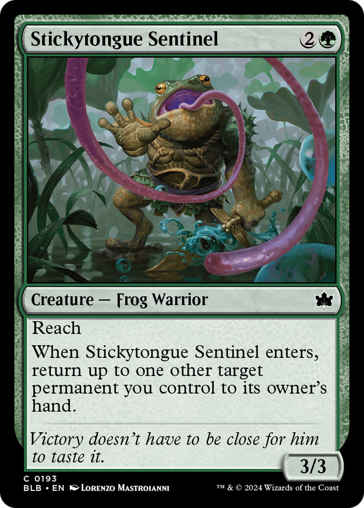 Stickytongue Sentinel [Bloomburrow] | Jomio and Rueliete's Cards and Comics