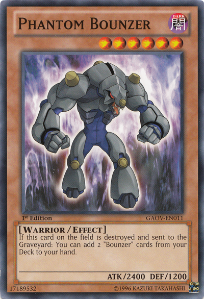 Phantom Bounzer [GAOV-EN011] Common | Jomio and Rueliete's Cards and Comics