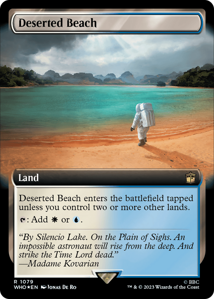 Deserted Beach (Extended Art) (Surge Foil) [Doctor Who] | Jomio and Rueliete's Cards and Comics