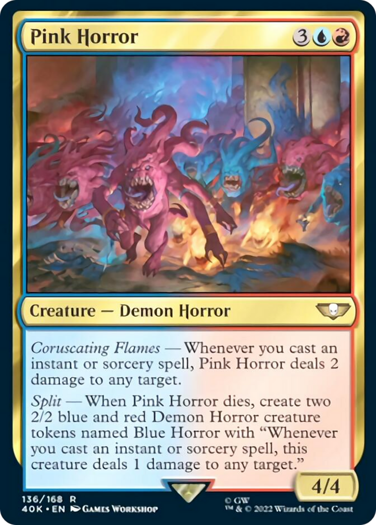 Pink Horror (Surge Foil) [Warhammer 40,000] | Jomio and Rueliete's Cards and Comics
