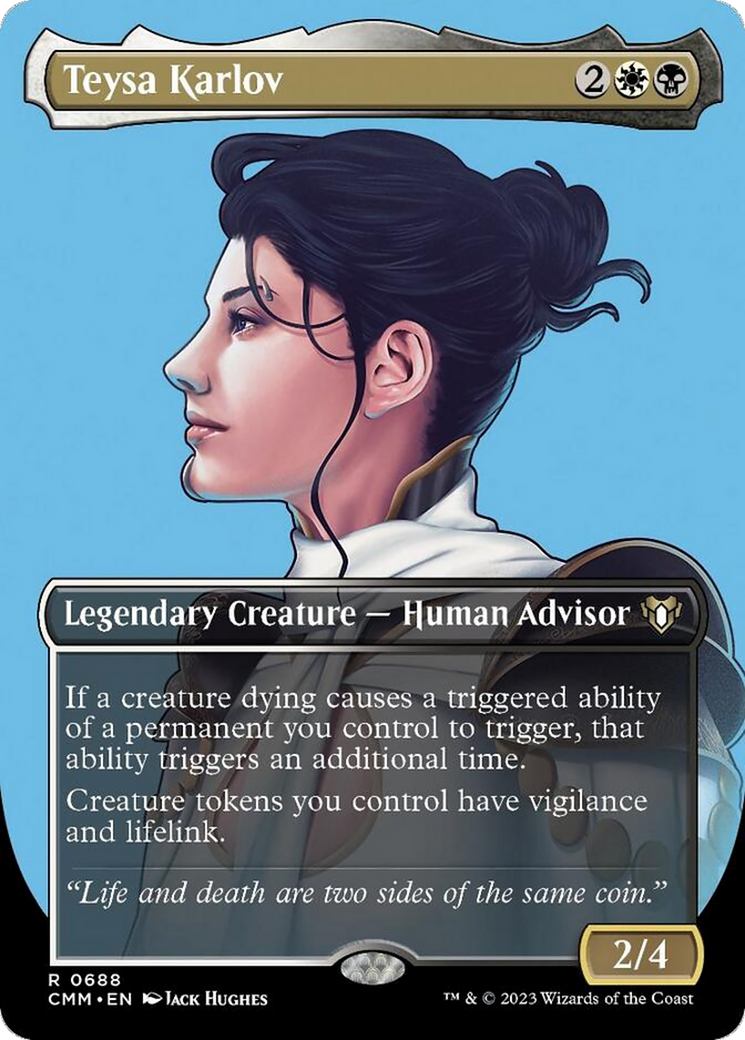 Teysa Karlov (Borderless Profile) [Commander Masters] | Jomio and Rueliete's Cards and Comics