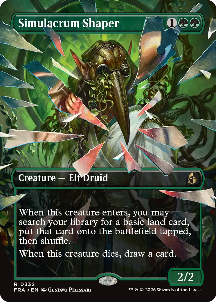 Simulacrum Shaper (Borderless) [Reality Fracture] | Jomio and Rueliete's Cards and Comics