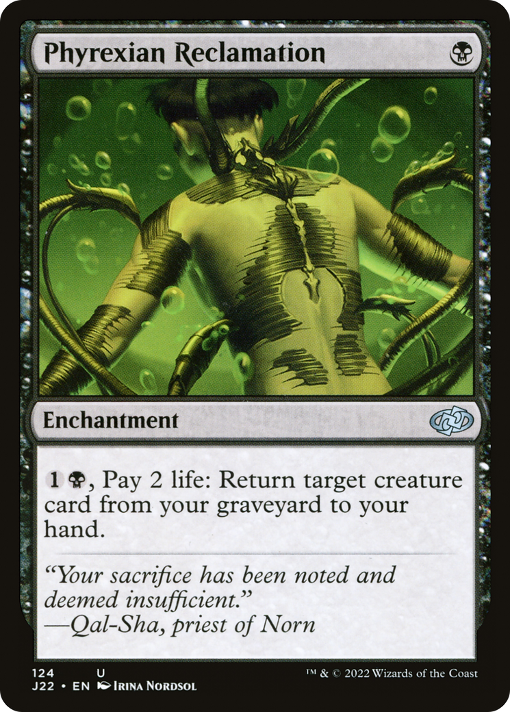 Phyrexian Reclamation [Jumpstart 2022] | Jomio and Rueliete's Cards and Comics