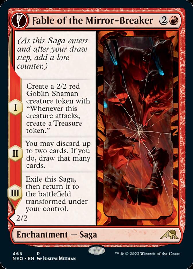 Fable of the Mirror-Breaker // Reflection of Kiki-Jiki (Extended Art) [Kamigawa: Neon Dynasty] | Jomio and Rueliete's Cards and Comics