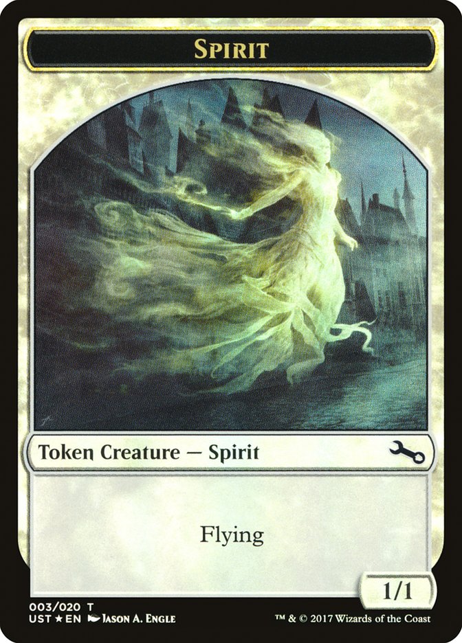 Spirit (003) // Spirit Double-Sided Token [Unstable Tokens] | Jomio and Rueliete's Cards and Comics