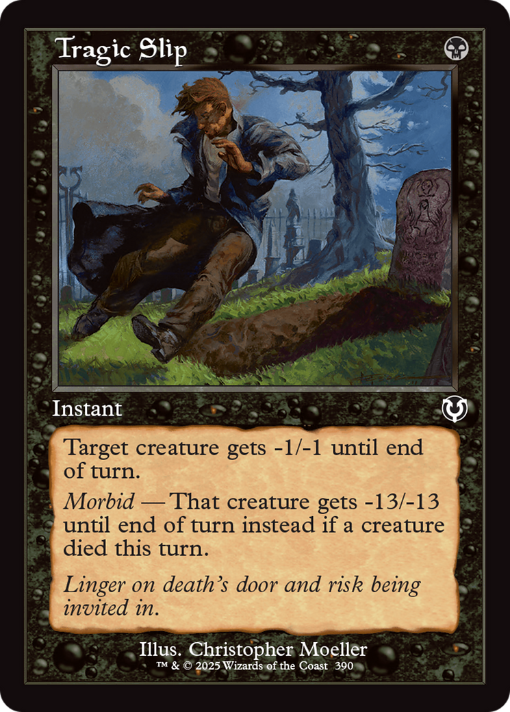 Tragic Slip (Retro Frame) [Innistrad Remastered] | Jomio and Rueliete's Cards and Comics