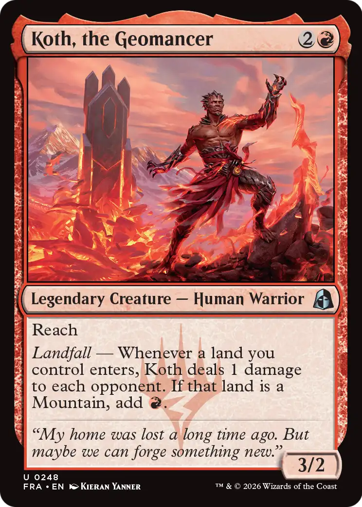 Koth, the Geomancer [Reality Fracture] | Jomio and Rueliete's Cards and Comics