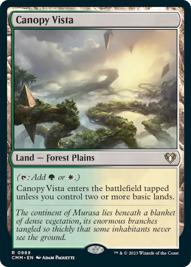 Canopy Vista [Commander Masters] | Jomio and Rueliete's Cards and Comics