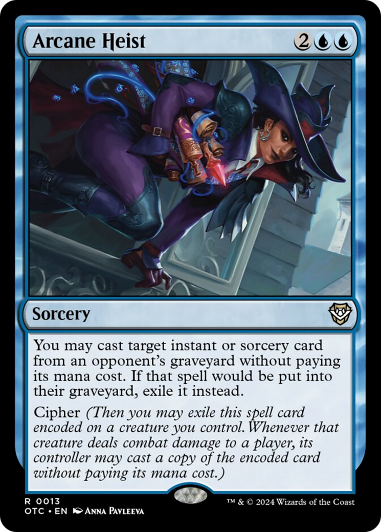 Arcane Heist [Outlaws of Thunder Junction Commander] | Jomio and Rueliete's Cards and Comics