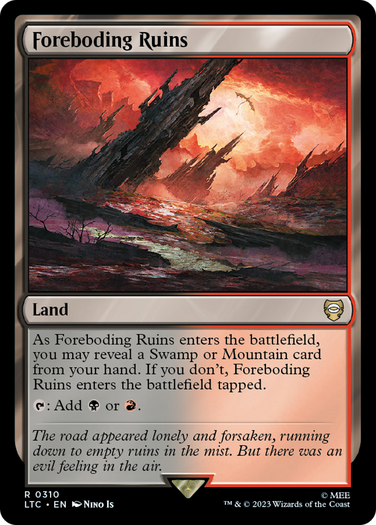 Foreboding Ruins [The Lord of the Rings: Tales of Middle-Earth Commander] | Jomio and Rueliete's Cards and Comics