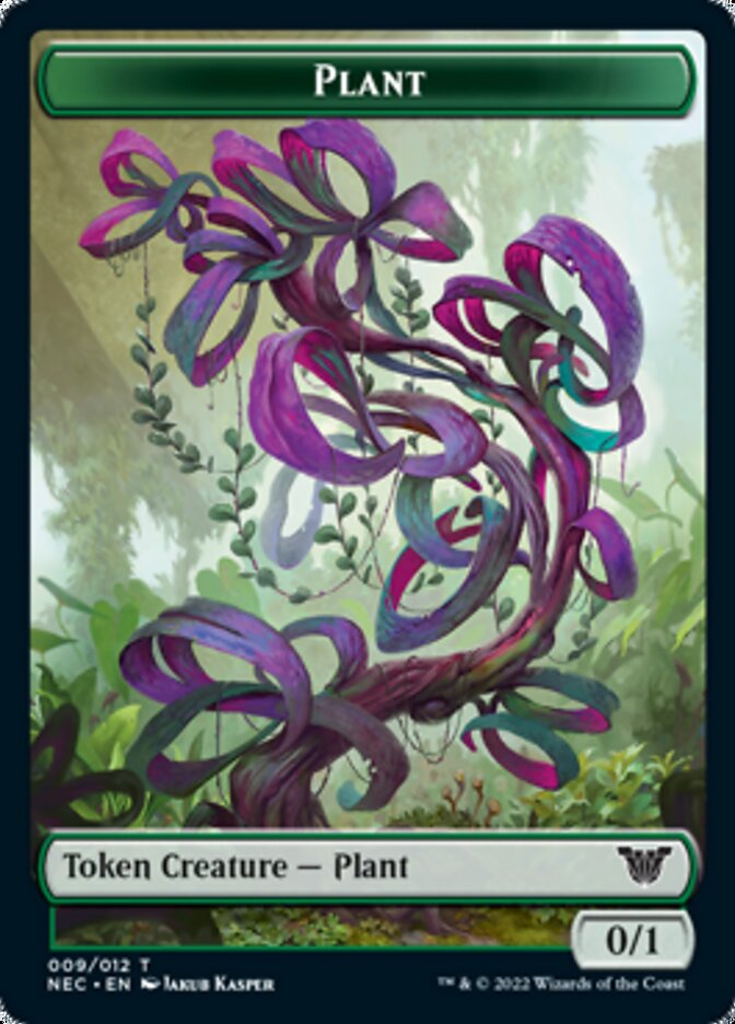 Plant // Treasure Double-Sided Token [Kamigawa: Neon Dynasty Commander Tokens] | Jomio and Rueliete's Cards and Comics