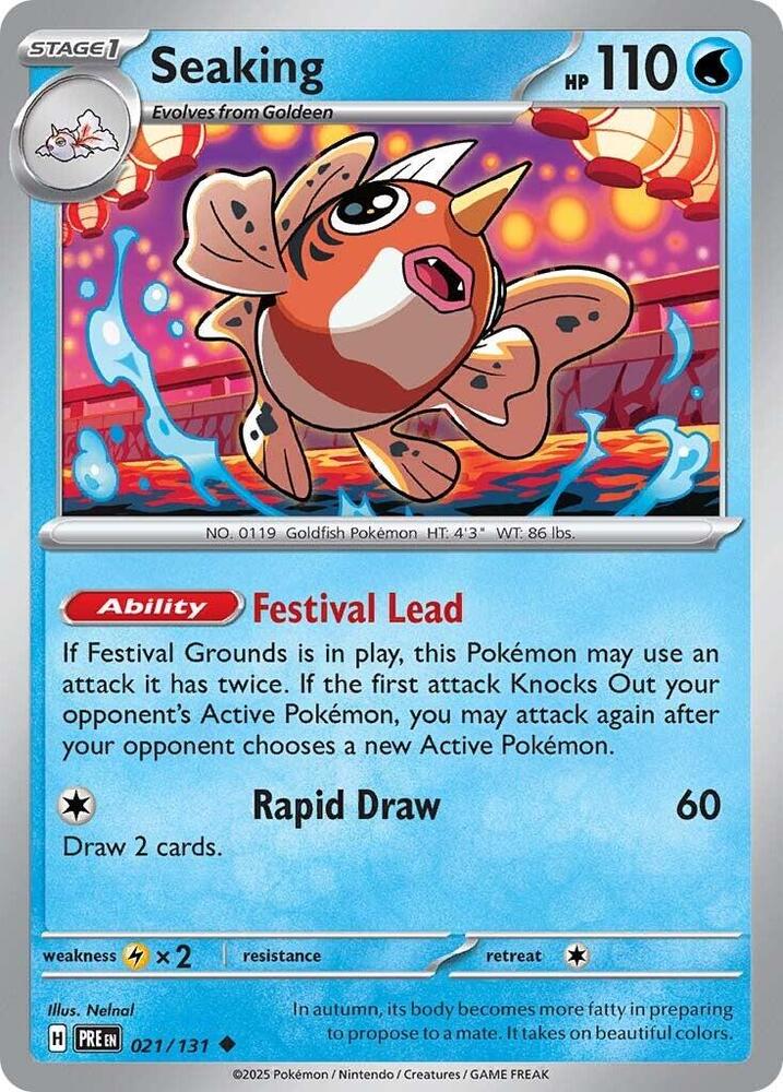 Seaking (021/131) [Scarlet & Violet: Prismatic Evolutions] | Jomio and Rueliete's Cards and Comics