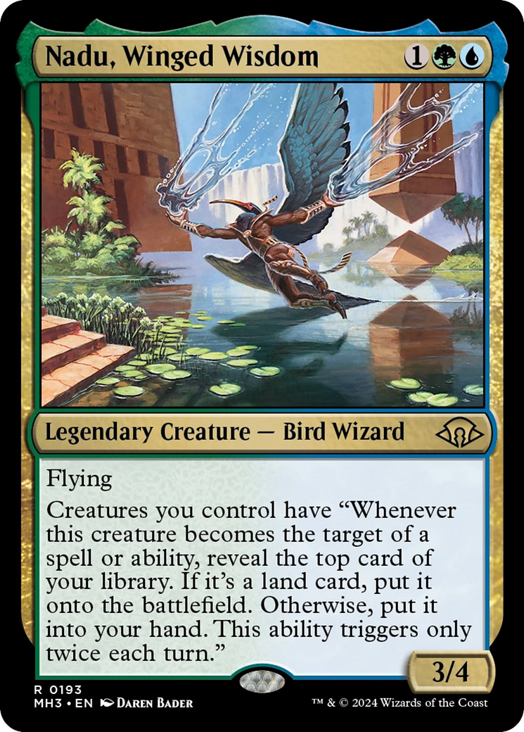 Nadu, Winged Wisdom [Modern Horizons 3] | Jomio and Rueliete's Cards and Comics
