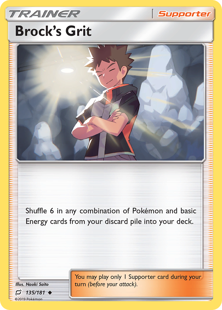Brock's Grit (135/181) [Sun & Moon: Team Up] | Jomio and Rueliete's Cards and Comics