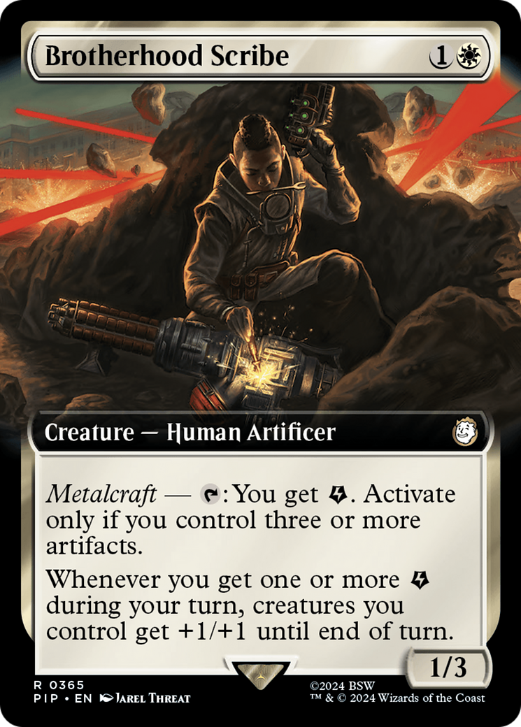Brotherhood Scribe (Extended Art) [Fallout] | Jomio and Rueliete's Cards and Comics