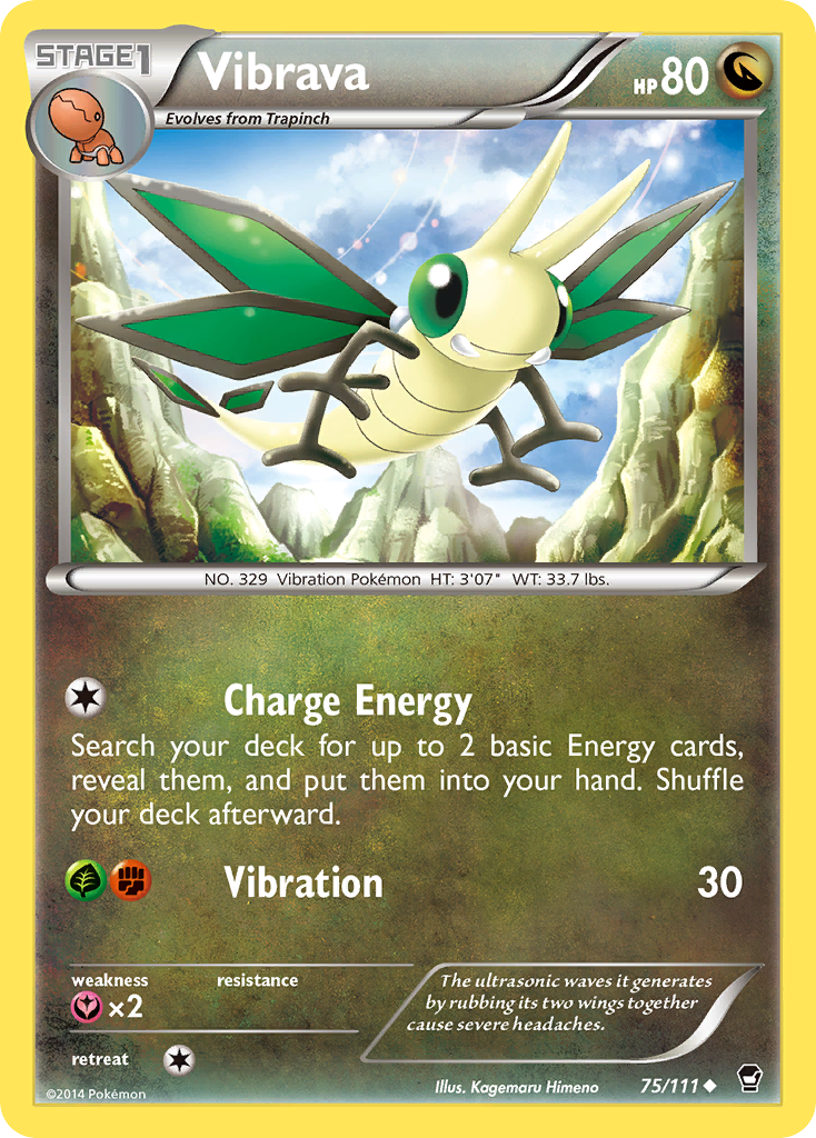 Vibrava (75/111) [XY: Furious Fists] | Jomio and Rueliete's Cards and Comics