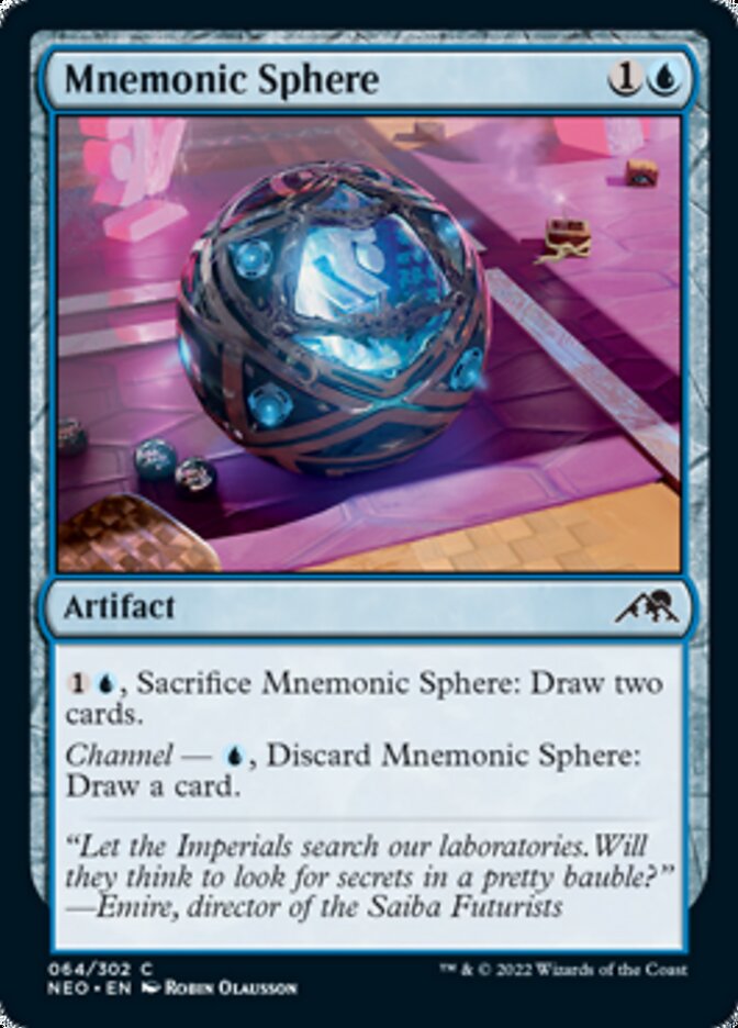 Mnemonic Sphere [Kamigawa: Neon Dynasty] | Jomio and Rueliete's Cards and Comics