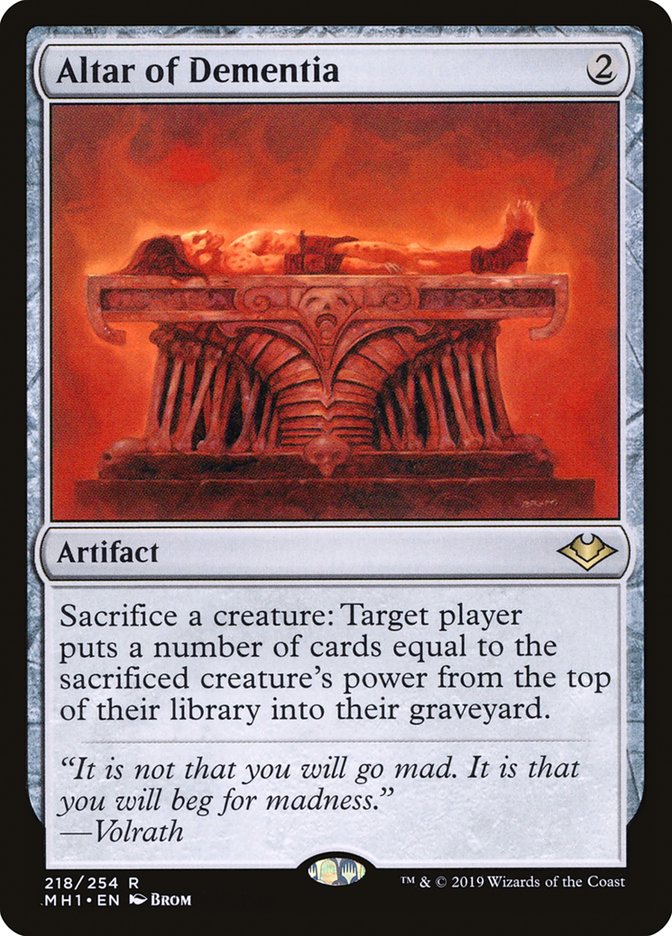 Altar of Dementia [Modern Horizons] | Jomio and Rueliete's Cards and Comics