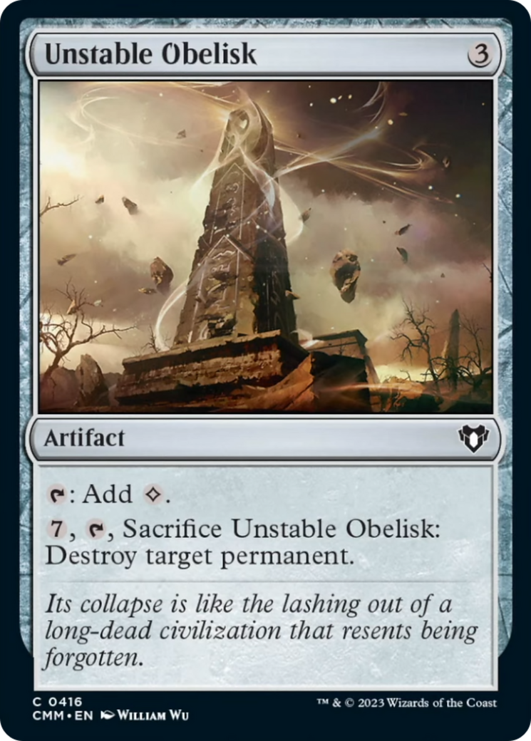 Unstable Obelisk [Commander Masters] | Jomio and Rueliete's Cards and Comics