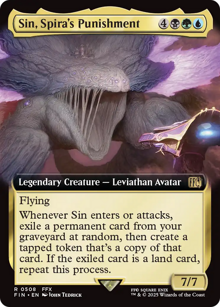 Sin, Spira's Punishment (Extended Art) [FINAL FANTASY] | Jomio and Rueliete's Cards and Comics