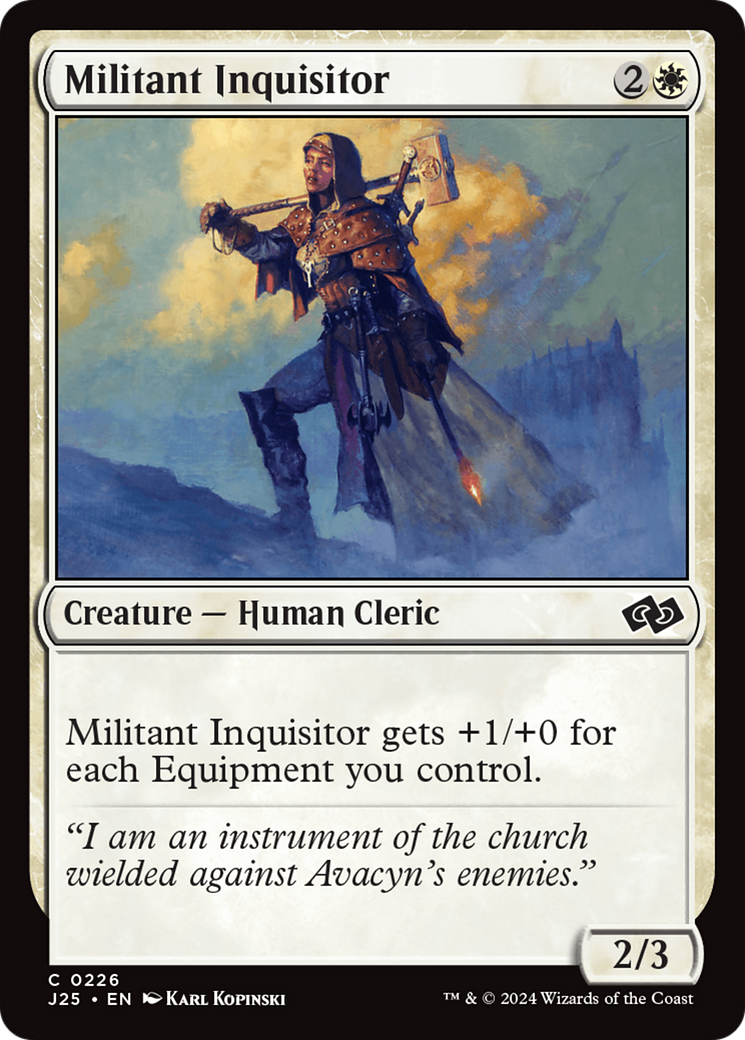 Militant Inquisitor [Foundations Jumpstart] | Jomio and Rueliete's Cards and Comics