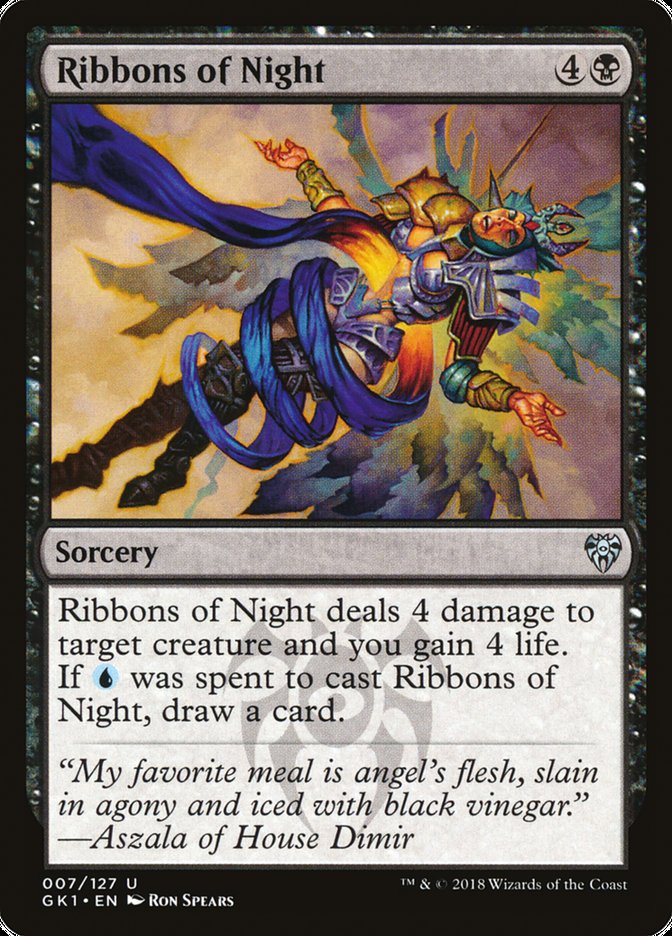 Ribbons of Night [Guilds of Ravnica Guild Kit] | Jomio and Rueliete's Cards and Comics