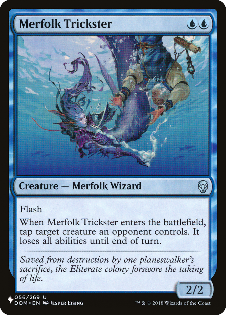 Merfolk Trickster [The List] | Jomio and Rueliete's Cards and Comics