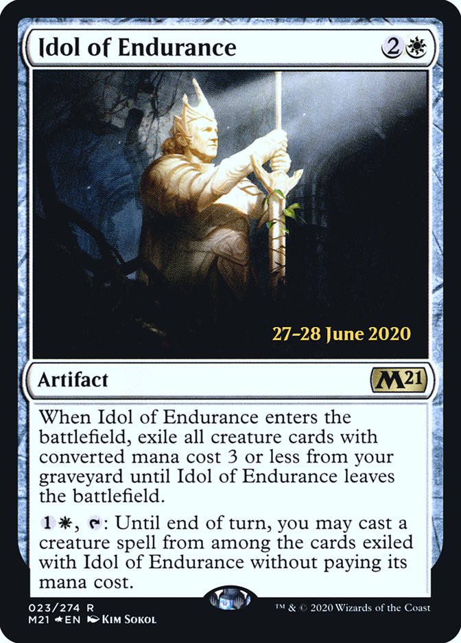 Idol of Endurance [Core Set 2021 Prerelease Promos] | Jomio and Rueliete's Cards and Comics