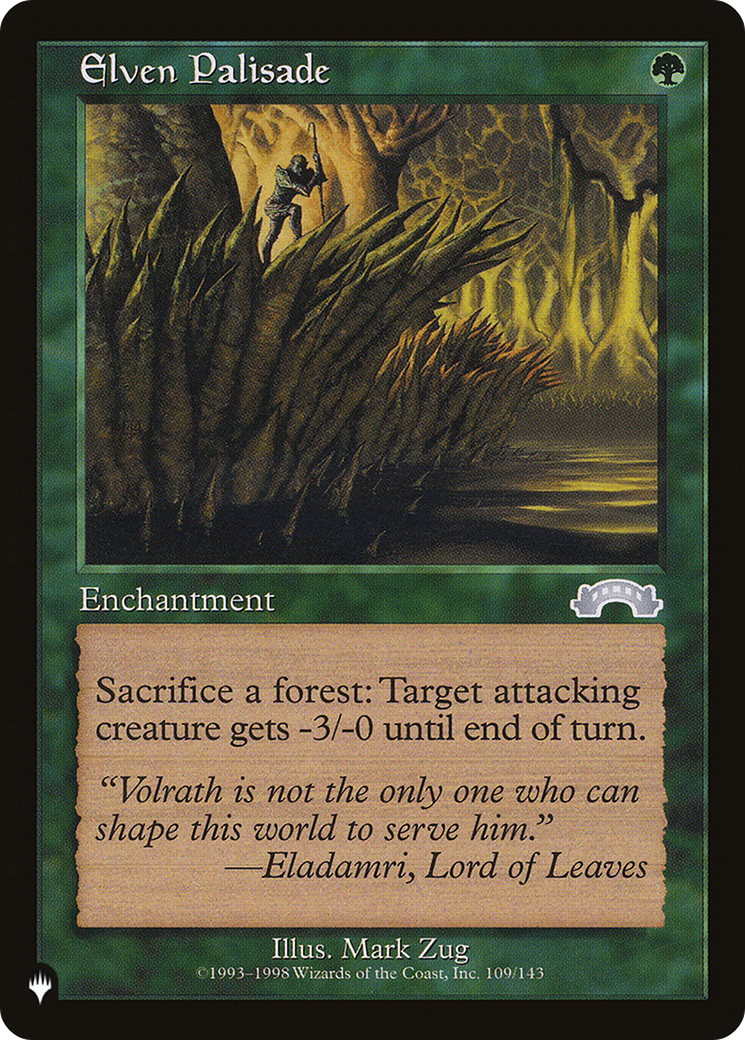 Elven Palisade [The List] | Jomio and Rueliete's Cards and Comics