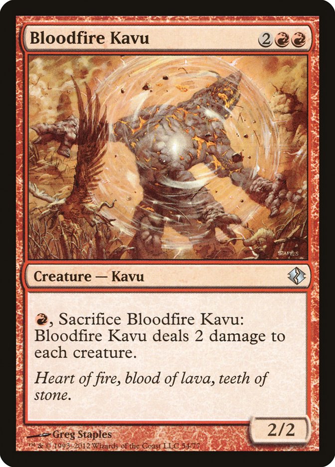 Bloodfire Kavu [Duel Decks: Venser vs. Koth] | Jomio and Rueliete's Cards and Comics