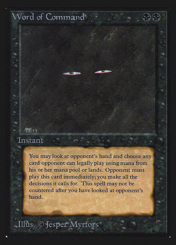 Word of Command [International Collectors' Edition] | Jomio and Rueliete's Cards and Comics
