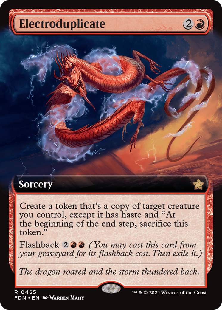 Electroduplicate (Extended Art) [Foundations] | Jomio and Rueliete's Cards and Comics